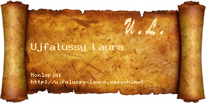 Ujfalussy Laura névjegykártya
